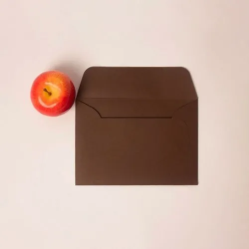 Конверты, 23x16, коричневый, дизайнерская бумага
