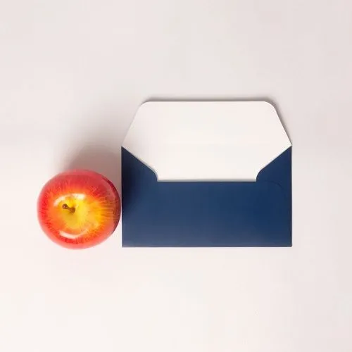 Конверты, 17x10, синий матовый