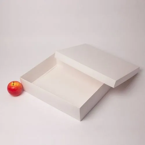 Коробка крышка-дно 40x9x30, белый, картон