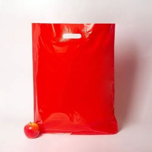 Пакет 50х60х4, ПВД, 70 мкм, красный
