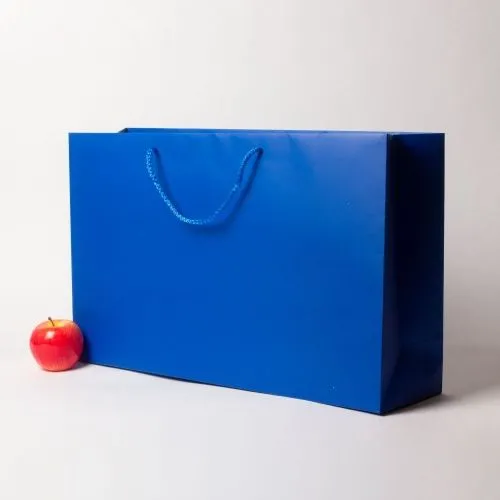 Пакет 57х35х15 синий, меловка