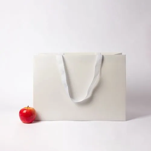 Пакет бумажный, 45x32x24, белый матовый, с вклееной ручкой