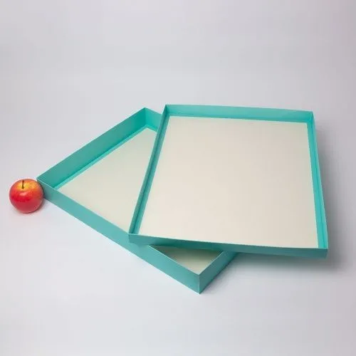 Коробка крышка-дно 50x6x40, тиффани, картон