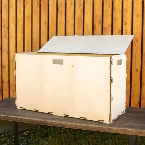 Коробка для хранения из фанеры 90х55х35