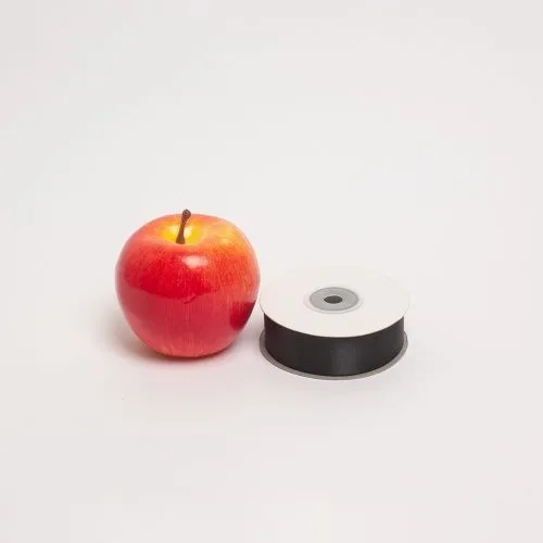 Лента атласная черная, 25мм х 30 м