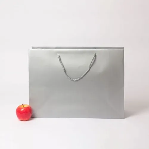 Пакет 47x34x16, серебро, меловка