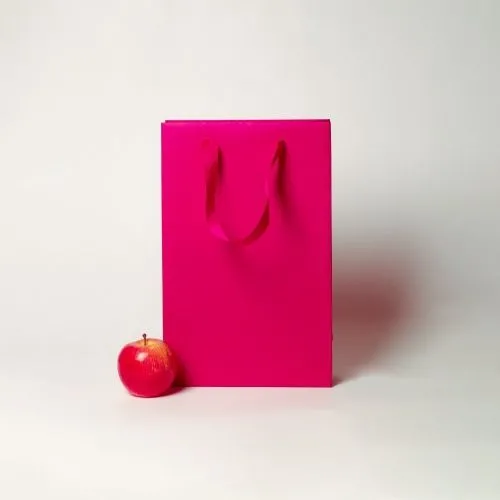 Пакет 23х36х10, пурпурный, меловка