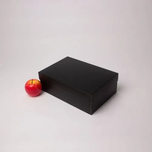 Коробка крышка-дно 30x10x20, черный, картон