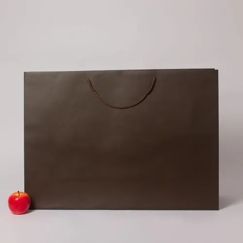 Пакет 70x50x20, шоколадный, меловка