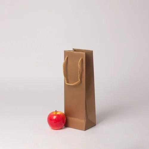 Пакет 11x34x9, бронзовый, меловка