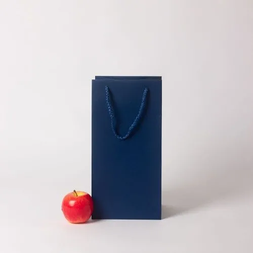 Пакет 17x35x15, синий, меловка