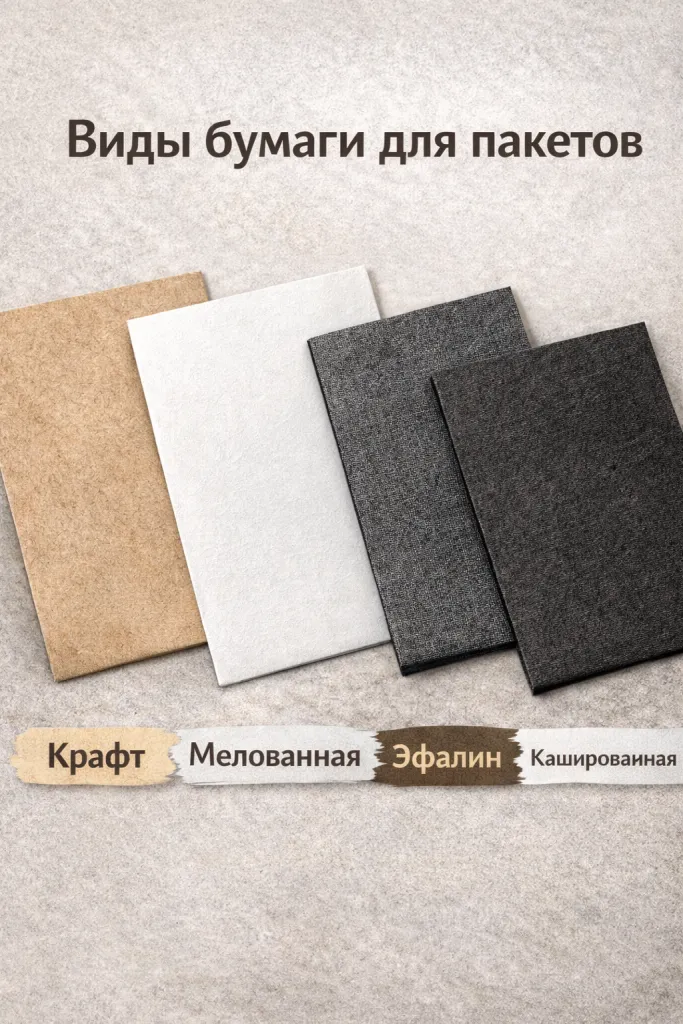 Виды бумаги для пакетов UpakMe